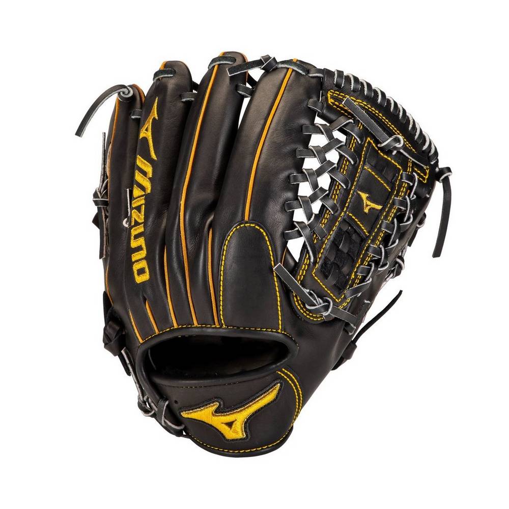Damske Rukavice Mizuno Pro Pitcher’s 12" - Deep Pocket Baseball Čierne Vypredaj BDFE56234